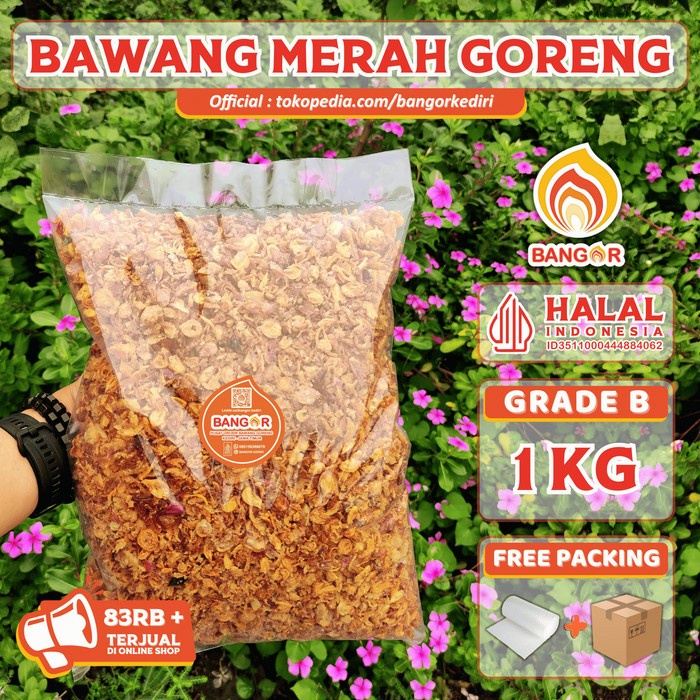 

(Good) GROSIR [ 1 kg ] Bawang Merah Goreng / Brambang Goreng, Grade B