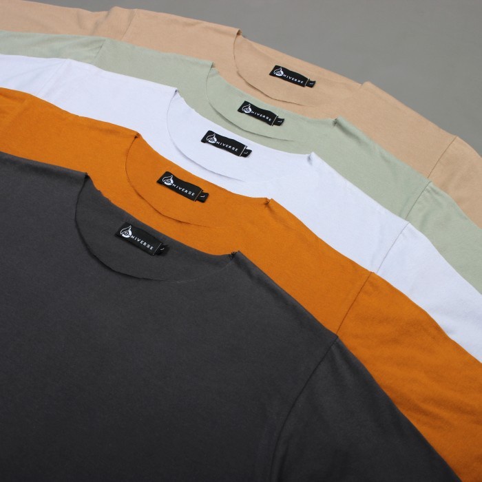 (Best) ZIMPLE UNFINISHED T-SHIRT kaos polos pria tanpa kerah