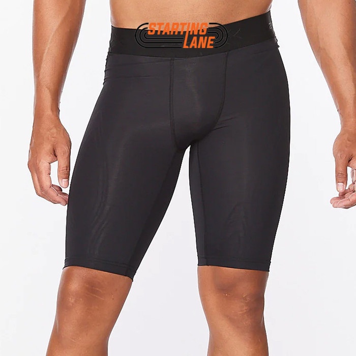 Celana Training 2Xu Mcs X Compression Shorts Black Gold Original Best Quality