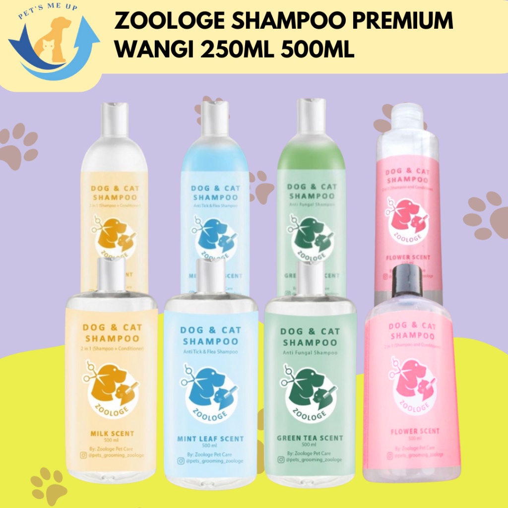 Zoologe Shampoo Hewan Anjing Kucing Wangi Tahan Lama
