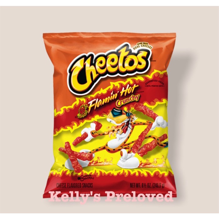 

Cheetos Crunchy Cheddar Jalapeno Flamin Hot Made In Usa