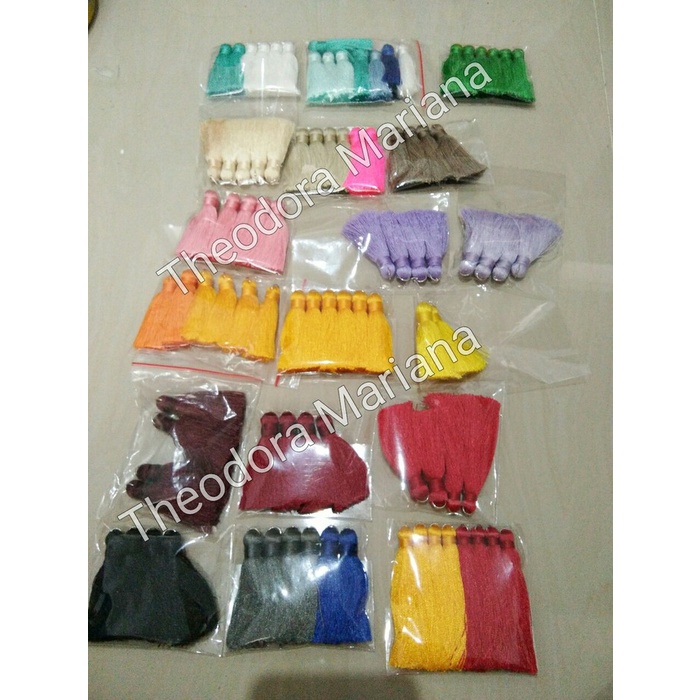 

(Good) Tassel Nylon - Tasel Nilon - Tasel Anting/Gantungan Kuci (+/-45mm)