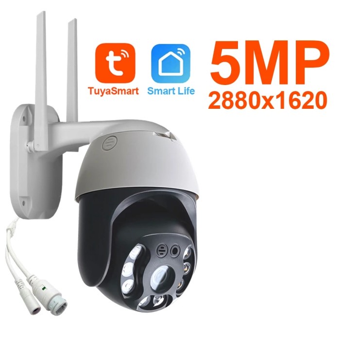 5MP IP Camera Security CCTV Outdoor Wall Amount RJ45 Wifi Wireless