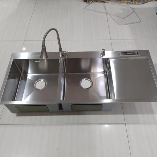 JTTOP" PREMIUM KITCHEN SINK 12050 / BAK CUCI PIRING MEWAH 120 X 50 WASBAK BCP