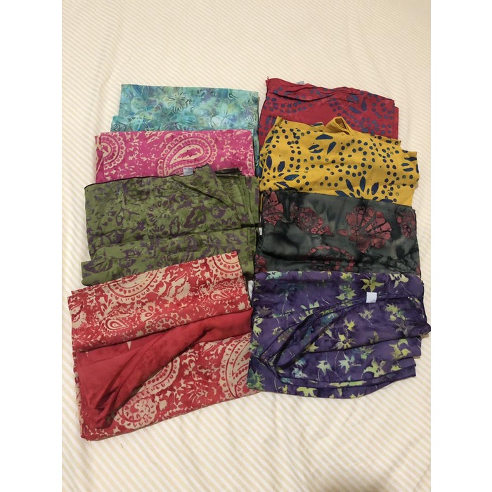 Ready Selimut / Selendang / Sarung Bali Batik Cap Handmade Indonesia Termurah