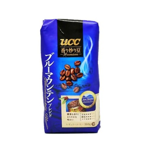 

Ucc Blue Mountain Blend Fragrant Roasted Coffee Beans 160 Gram
