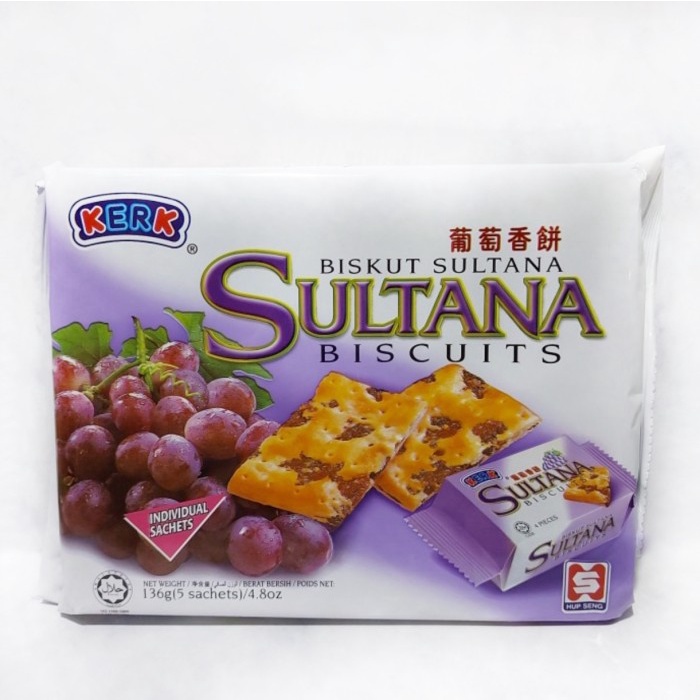 

Kerk Biskuit Sultana Biscuits / Biskuit Sultana 136 Gram