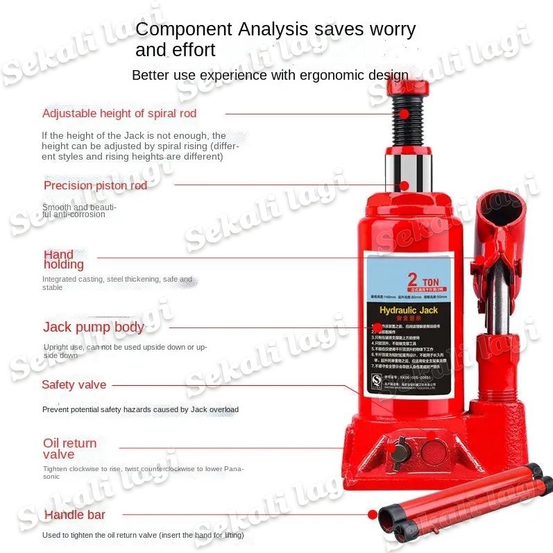 Dongkrak Hidrolik Mobil 2 Ton 5 Ton 10 Ton Dongkrak Hidrolik Universal Dongkrak Botol