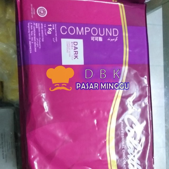 

coklat collata 1kg dark white milk DCC Cooking Chocolate