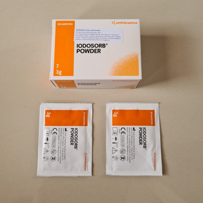 Iodosorb Powder 3 gram luka