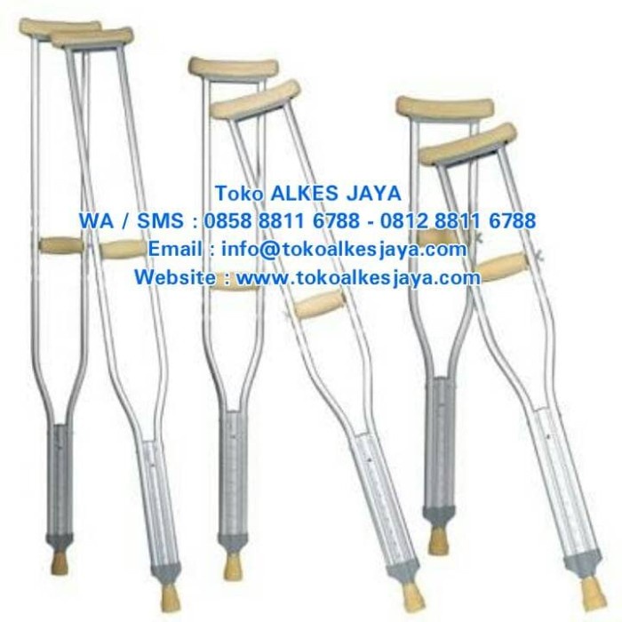 Tongkat Ketiak / Tongkat Bantu Jalan ( Sepasang )