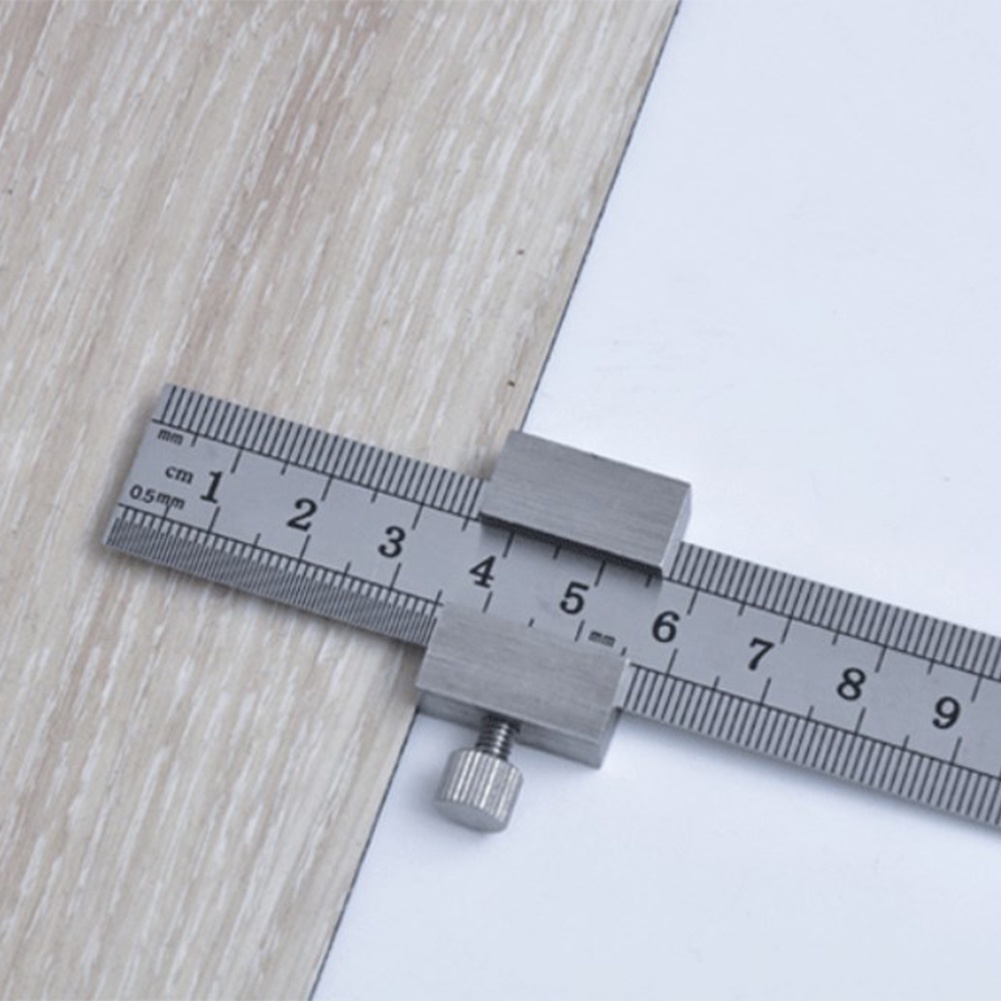 30cm Woodworking Ruler Positioning Block Marking Gauge Measuring Block Set Stop Ruler Marking Ruler 