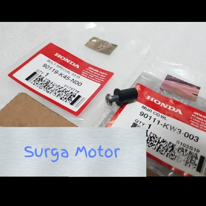 (BestSeller) Baut mur karet Visor cover meter CB150R SE CBR150R CBR250R ORI AHM