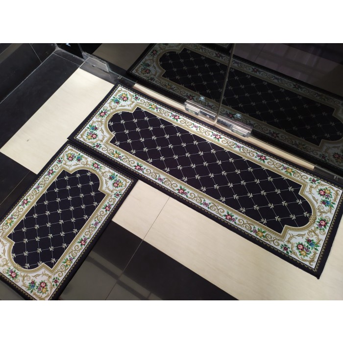 Keset Dapur Panjang Anti Slip Set 2 In 1 Minimalis Karakter