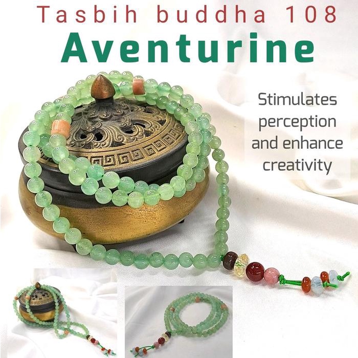 TERLARIS Tasbih buddha 108 Aventurine