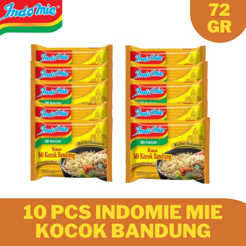 

Wdo - Promo Bundling 10 Pcs Indomie Kuah Rasa Mie Kocok Bandung Murah