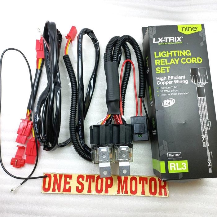 RELAY SET RL3 RL5 LAMPU TEMBAK MOBIL & MOTOR ORIGINAL ORI ASLI LUMINOS