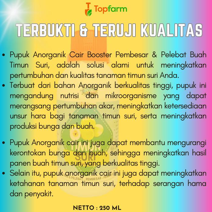 Pupuk Timun Suri - Booster Timun Suri / Pupuk Pembesar Timun Suri / Pupuk Pelebat Buah Timun Suri /