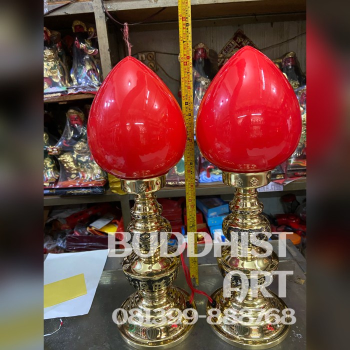 Lampu sembahyang kuningan lampu altar bolham kuningan taiwan 16 inch