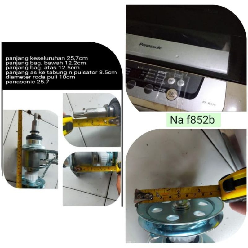 Gear box gearbox girbox girbok mesin cuci panasonic NA-F852B na f852b 8.5kg