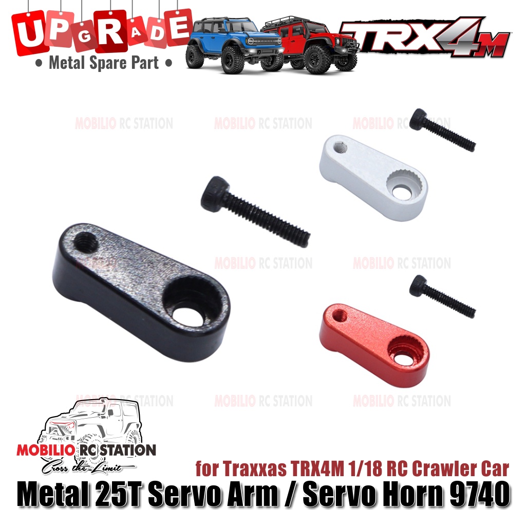 {{ Upgrade Part - Metal 25T Servo Arm Servo Horn 9740 For Traxxas Trx4M Ready }}