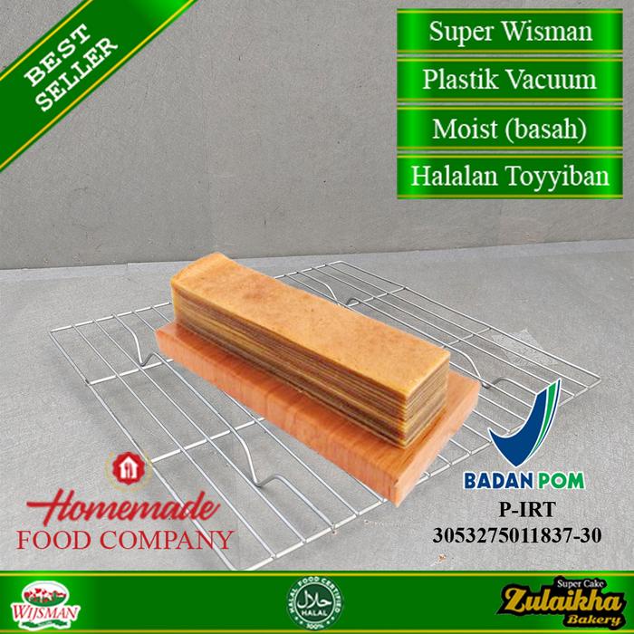 

kue Lapis legit tanpa tepung super wisman ukuran 5 x 20 cm