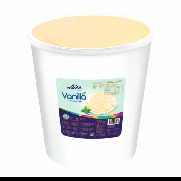 

Es Krim Aice 8 Liter Rasa Vanila / Ice Cream aice Vanilla 8 ltr