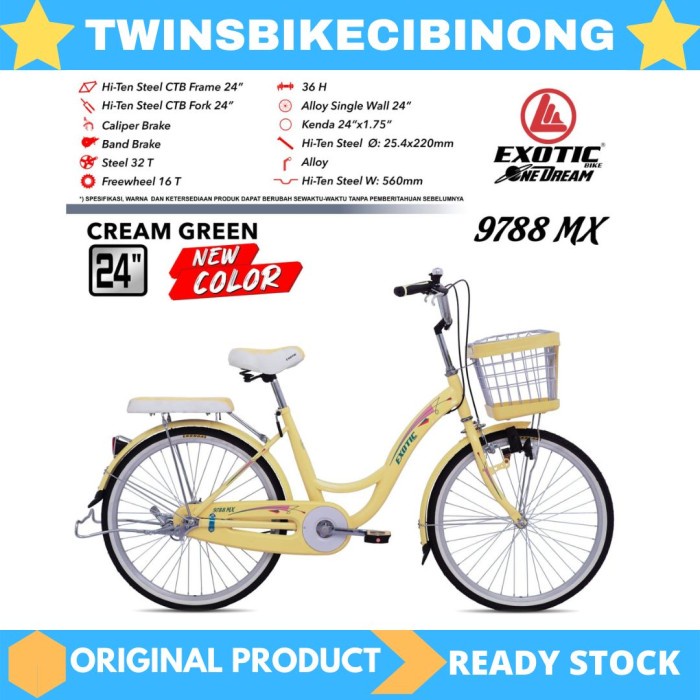 Sepeda Mini 24 26 Exotic 9788 MX Keranjang Kode 1013