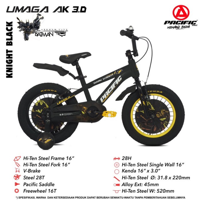 Sepeda BMX Anak 16 Pacific Batman Kode 654