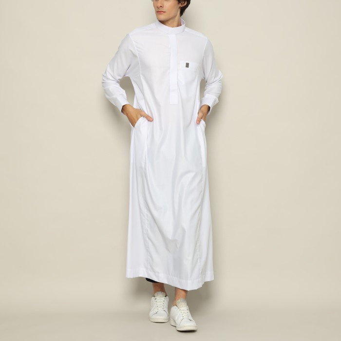 Assyauqie Jubah Pria Lengan Panjang Manset - Gamis Pria Dewasa