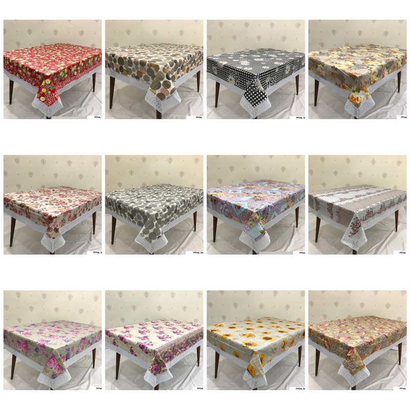 TERLARIS Taplak Meja makan PVC Motif / Taplak Meja Makan Plastik Motif