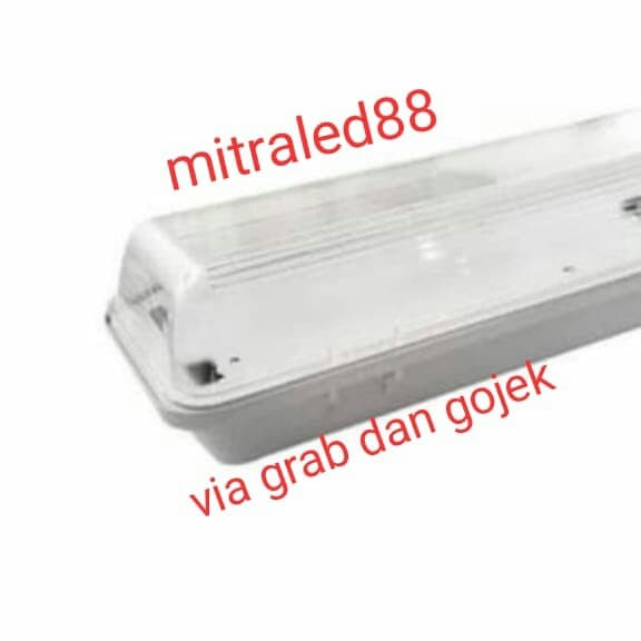 Kap housing Watterproof 1x8w/1x8watt 1set lampu TL Led philips 8watt