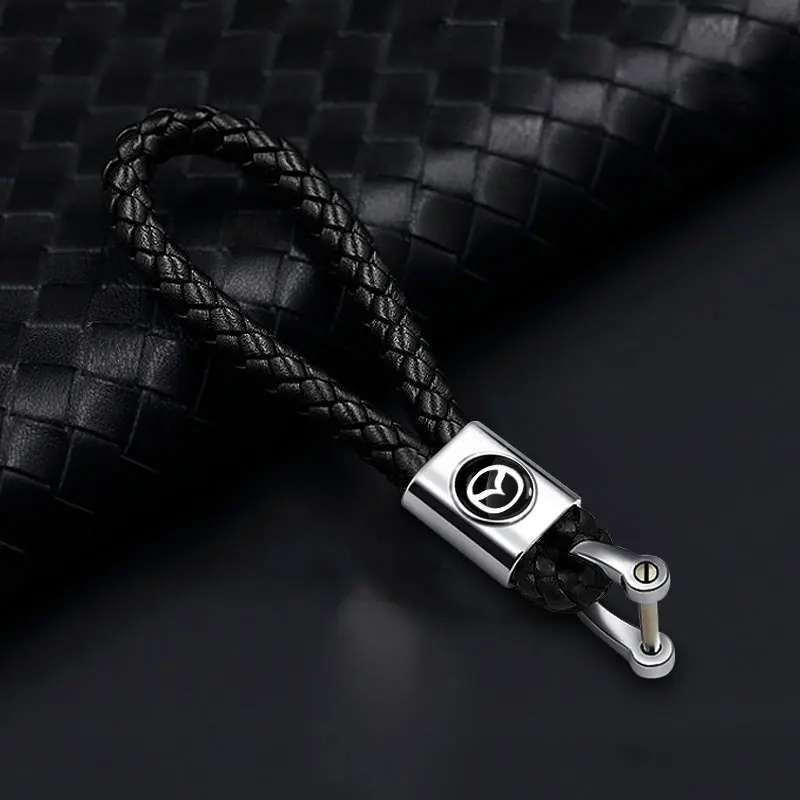 NEW METAL CAR KEY CHAIN KEY RING KEY LANYARD CAR EMBLEM STYLING FOR MAZDA 3 5 6 323 626 CX-3 CX-4