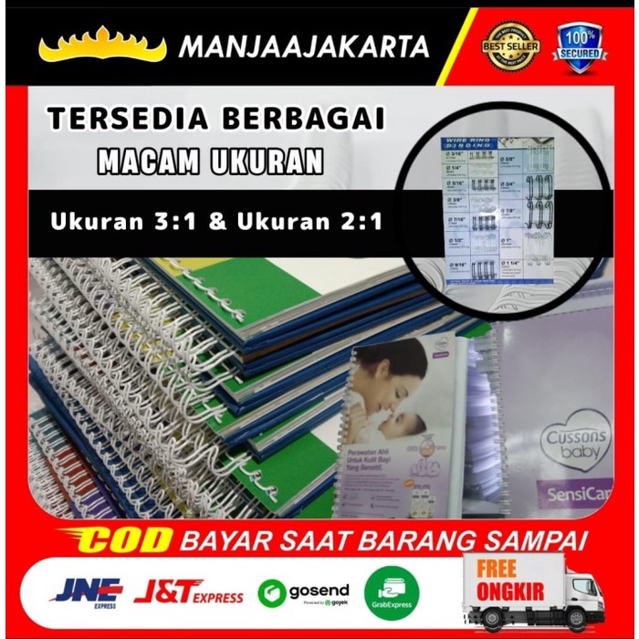 Berkualitas Spiral Kawat 7/16" Putih A4 Kawat Spiral Jilid Spiral Kawat Murah