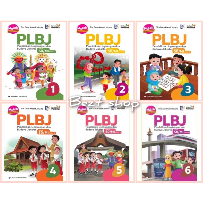 

terbaru !!! buku pelajaran plbj kelas 1. 2. 3. 4. 5. 6. sd/mi kurikulum merdeka - erlangga ready