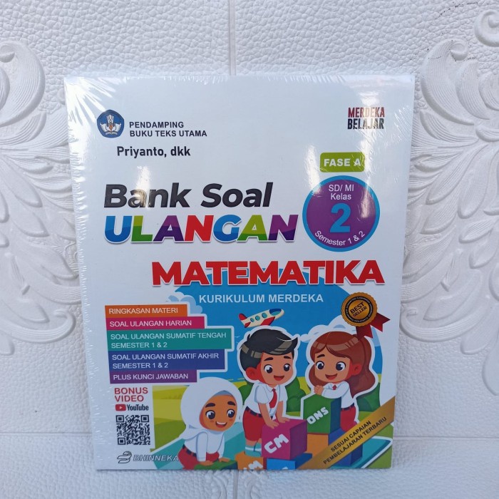 Bank Soal Ulangan Matematika Kurikulum Merdeka Sd/Mi Kelas 1 2 3 4 5 6 Semester 1 & 2 Ready