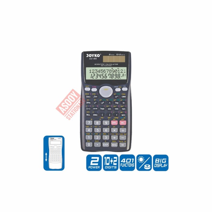 

Jual [READY] Kalkulator Joyko CC-25 /Scientific/401 functions