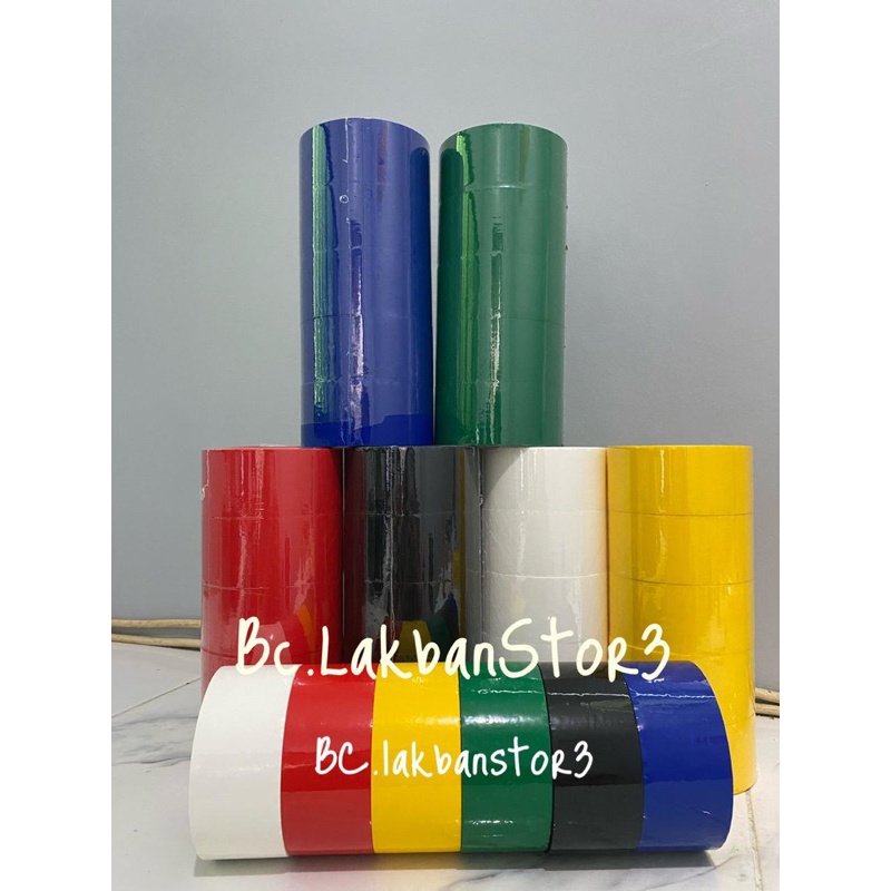 

Lakban warna warni (Per slop/6pcs) 45mm x 72 yard startape