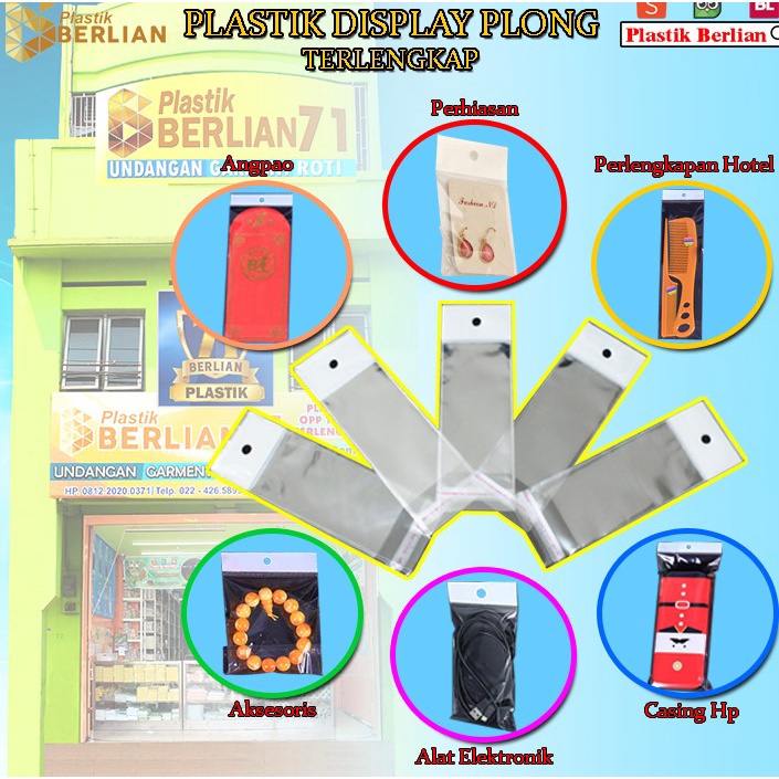 

15 X 30 cm Plastik DISPLAY / STICKER TEBAL (100 lbr) (lem) (PLONG PL)