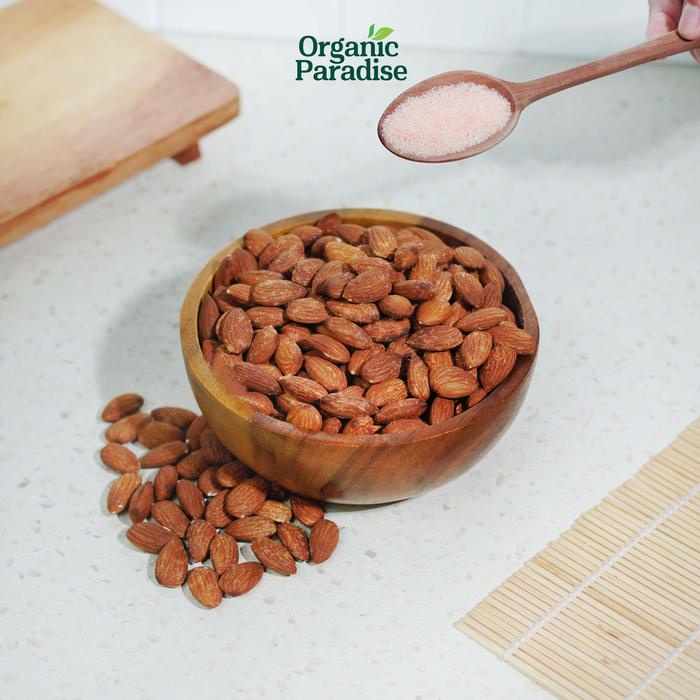 

terbaru !!! roasted almond 500 gram / kacang almond panggang 500 gram organic paradise ready