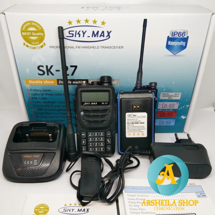 Terbaik Ht Sky Max Sk 27 Dual Band Waterprof Garansi 1 Tahun