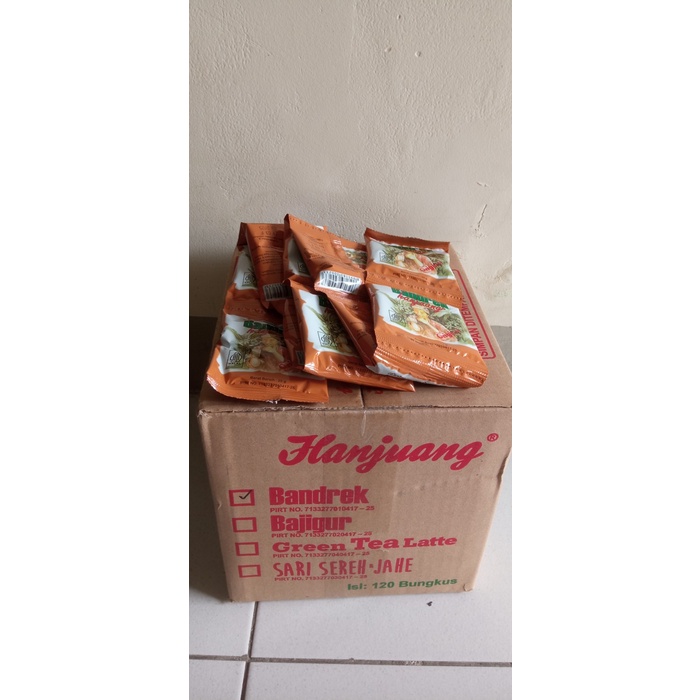 

Bandrek Original Hanjuang Kemasan Renteng isi 12 renteng/120 sachet