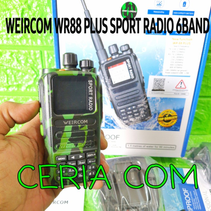 Terlaris Ht Weircom Wr88 Plus 6Band Sport Radio Weircom Wr 88 Plus Sport Radio