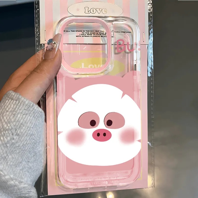 Pig Terbaru Pink Anti Crack Case Hp VIVO T5 Pro 5G Y31d IQOO Z11 Z11X Y11d Y31d Y31d Y05 V70 FE V60 