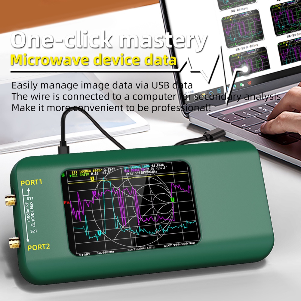 Handheld Portable Vector Network Analyzer Multifunctional Hf Vhf Ultrahigh Frequency Analyzer With