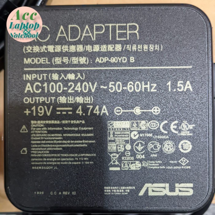 ORIGINAL ADAPTOR ASUS VIVOBOOK 14X OLED M1403 M1403Q M1403QA 90W TERMURAH