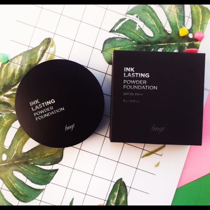 Terbaru The Face Shop Fmgt Ink Lasting Powder Foundation Spf 30 Pa++ 9G