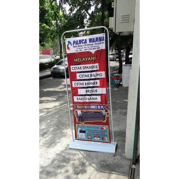 DOORSTAND BANNER 60X160 / CETAK DOOR STAND / DOOR FRAME STAND BANNER