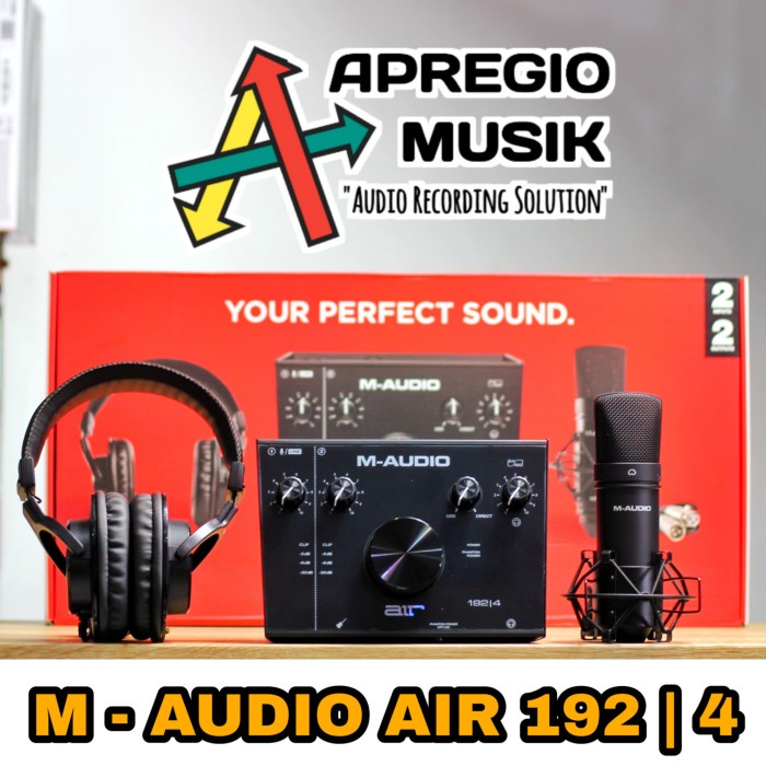 Paket M audio M-Audio AIR 192x4 192/4 Vocal Studio pro SPRO Recording
