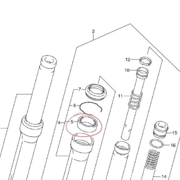 Seal Shock-Oil Seal Suzuki RK Cool Original SGP